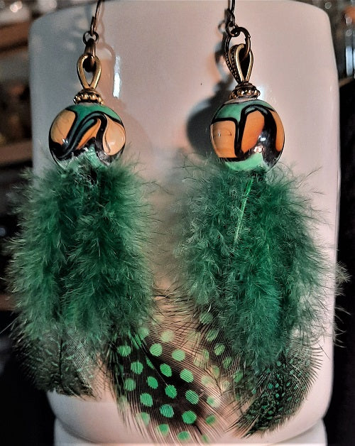 Earrings - Feathers